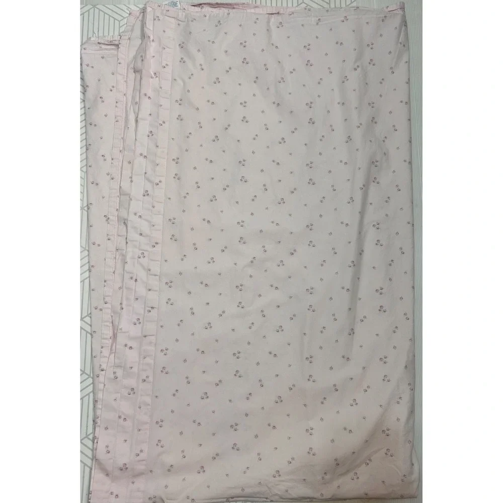 Simply Shabby Chic Pink Ditsy Rose Floral Queen Flat Sheet 102